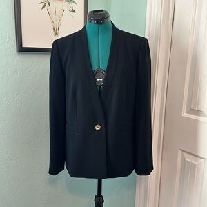 Talbots Blazer Suit Jacket Women Petites Size 12Black